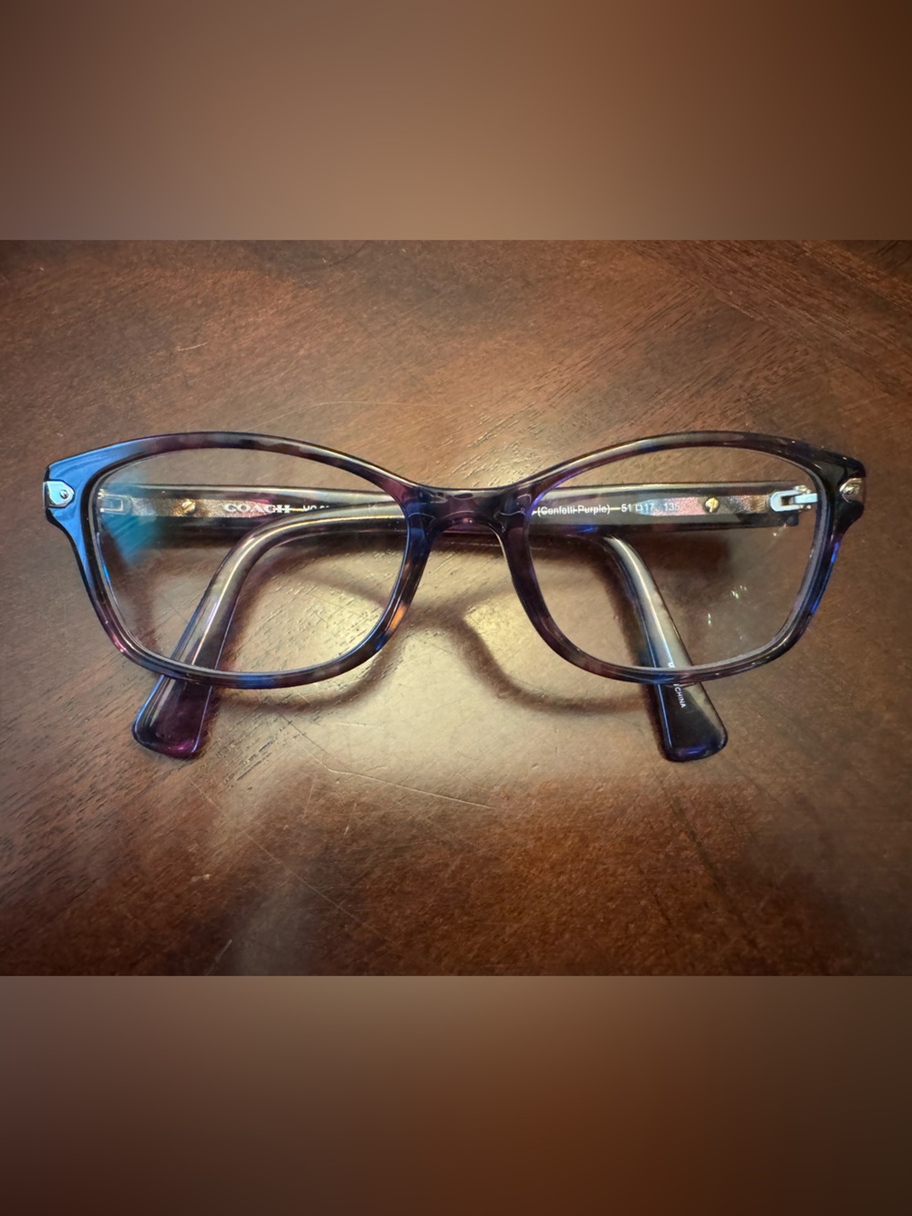 Coach Confetti Eyeglass Frames